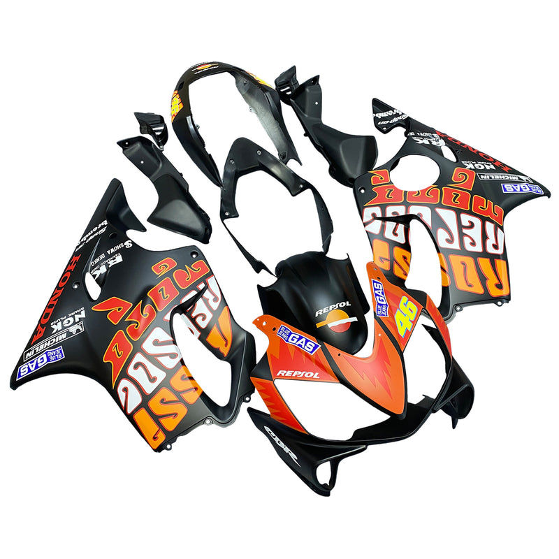 Fairings 2004-2007 Honda CBR 600 F4i Black Valentino Rossi Racing Generic