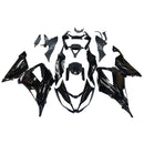 Fairing Injection Plastic Kit Glossy Black Kit Fit For Kawasaki Zx6R 13-18 Generic