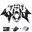Fairing Injection Plastic Kit Glossy Black Kit Fit For Kawasaki Zx6R 13-18 Generic