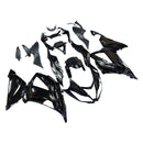 Fairing Injection Plastic Kit Glossy Black Kit Fit For Kawasaki Zx6R 13-18 Generic