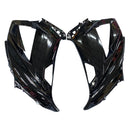 Fairing Injection Plastic Kit Glossy Black Kit Fit For Kawasaki Zx6R 13-18 Generic