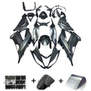 Fairing Injection Plastic Kit Matt Black W/Bolt Kit Fit For Kawasaki Zx6R 13-18 Generic
