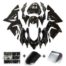 Fairing Injection Plastic Kit Glossy Black Fit For Kawasaki Zx10R 04-05 Generic