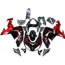 Red Flames Injection Fairing Kit Plastic Fit for Kawasaki ZX10R 2006 2007 Generic