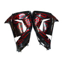 Red Flames Injection Fairing Kit Plastic Fit for Kawasaki ZX10R 2006 2007 Generic
