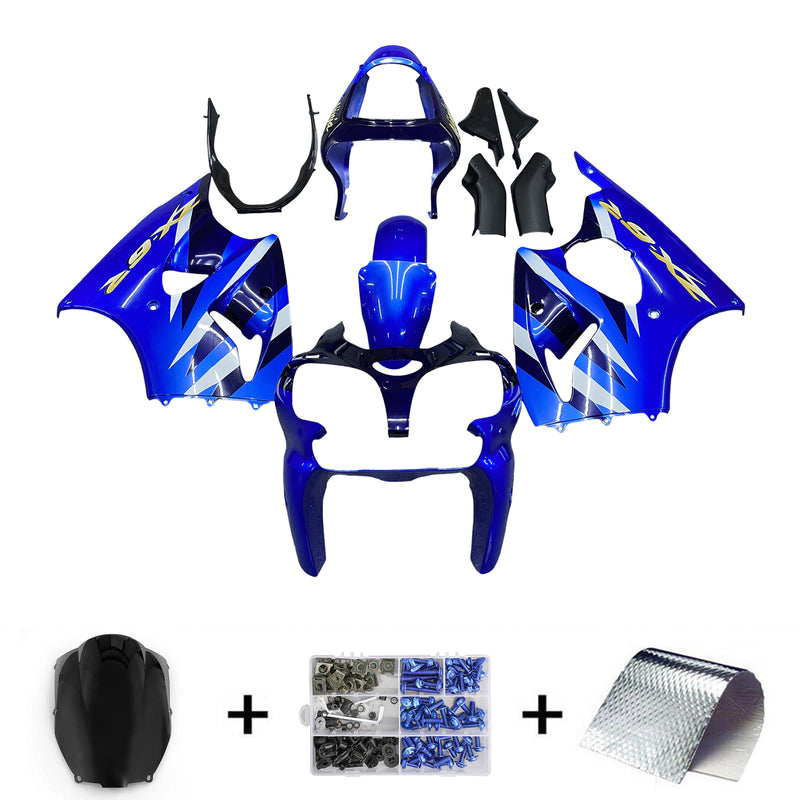 Amotopart Kawasaki ZX6R 636 2000-2002 ZZR600 2005-2008 Fairing Kit Bodywork