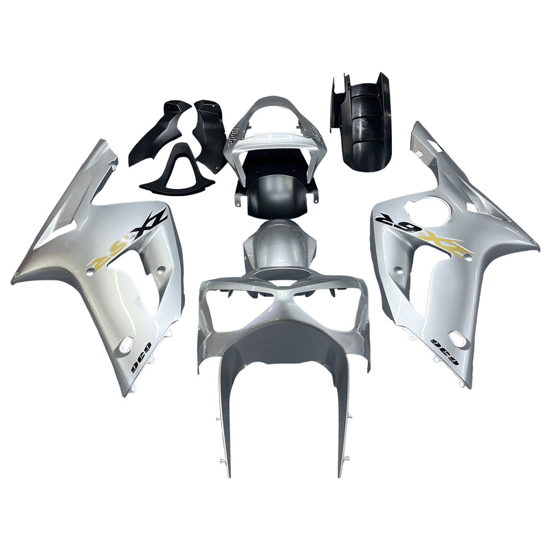 Fairings 2003-2004 Kawasaki ZX6R 636 Silver Ninja  Generic