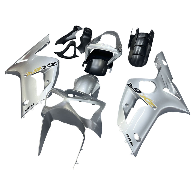 Fairings 2003-2004 Kawasaki ZX6R 636 Silver Ninja  Generic