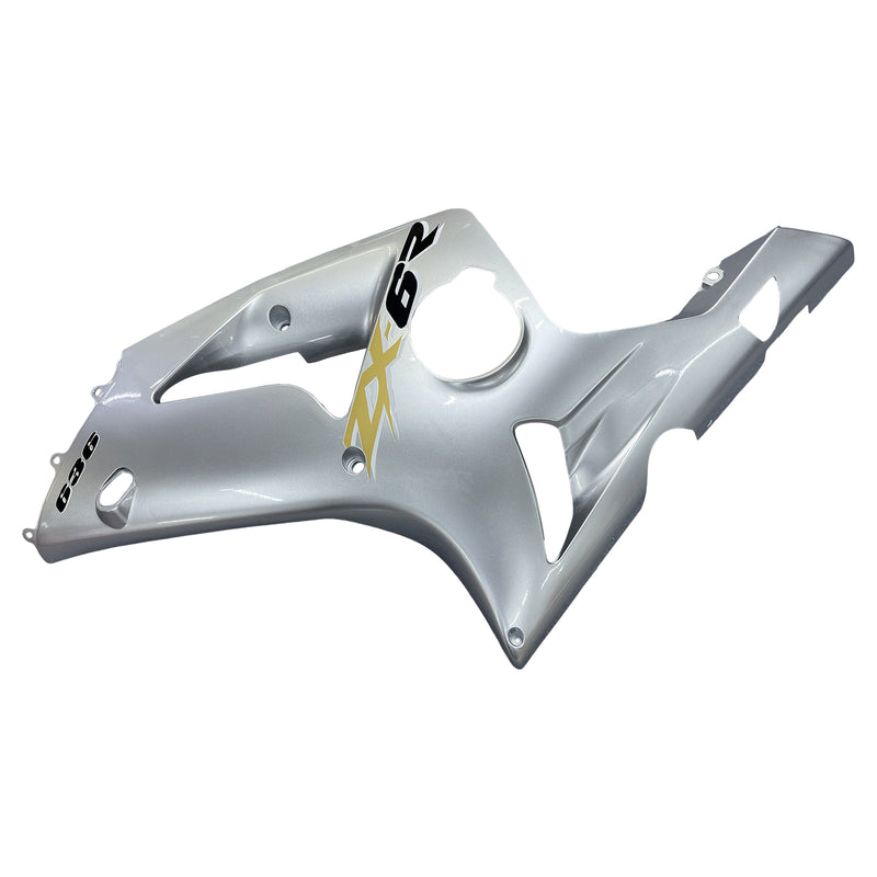 Fairings 2003-2004 Kawasaki ZX6R 636 Silver Ninja Racing Generic