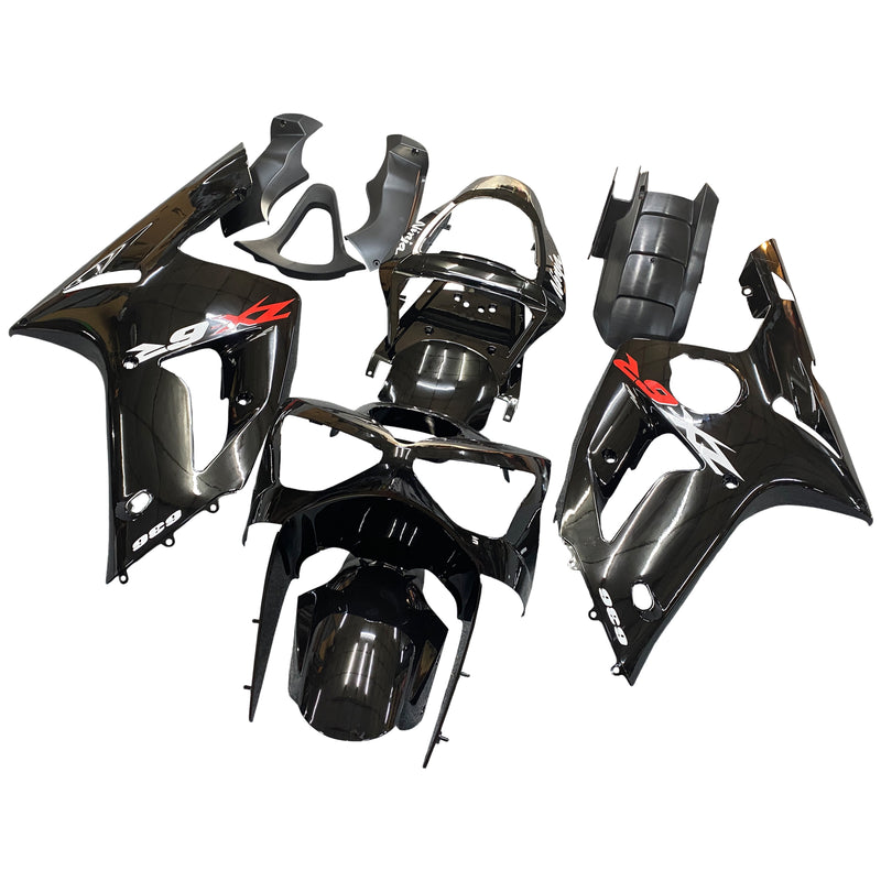 Fairings 2003-2004 Kawasaki ZX6R 636 Black Ninja Racing Generic