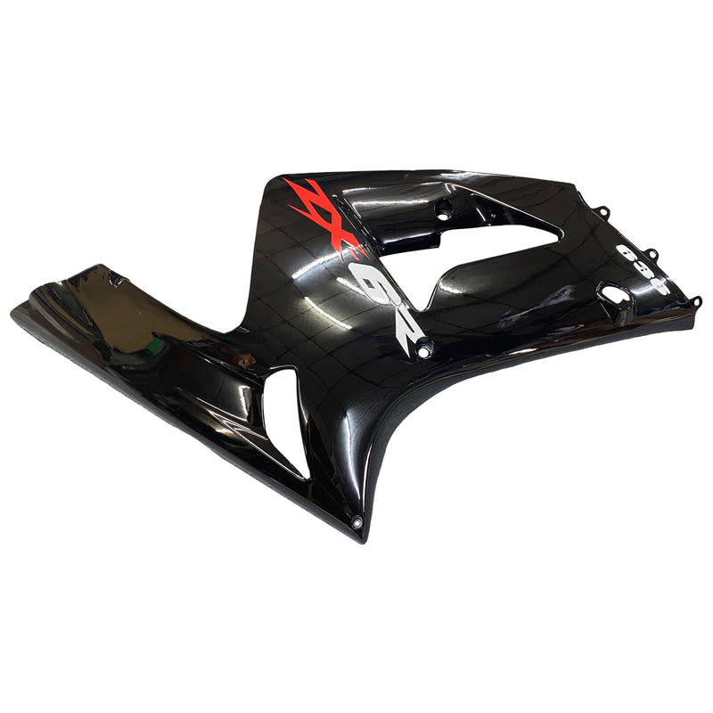 Fairings 2003-2004 Kawasaki ZX6R 636 Black Ninja Racing Generic