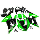 Fairings 2005-2006 Kawasaki ZX6R 636 Green Black Kawasaki  Generic