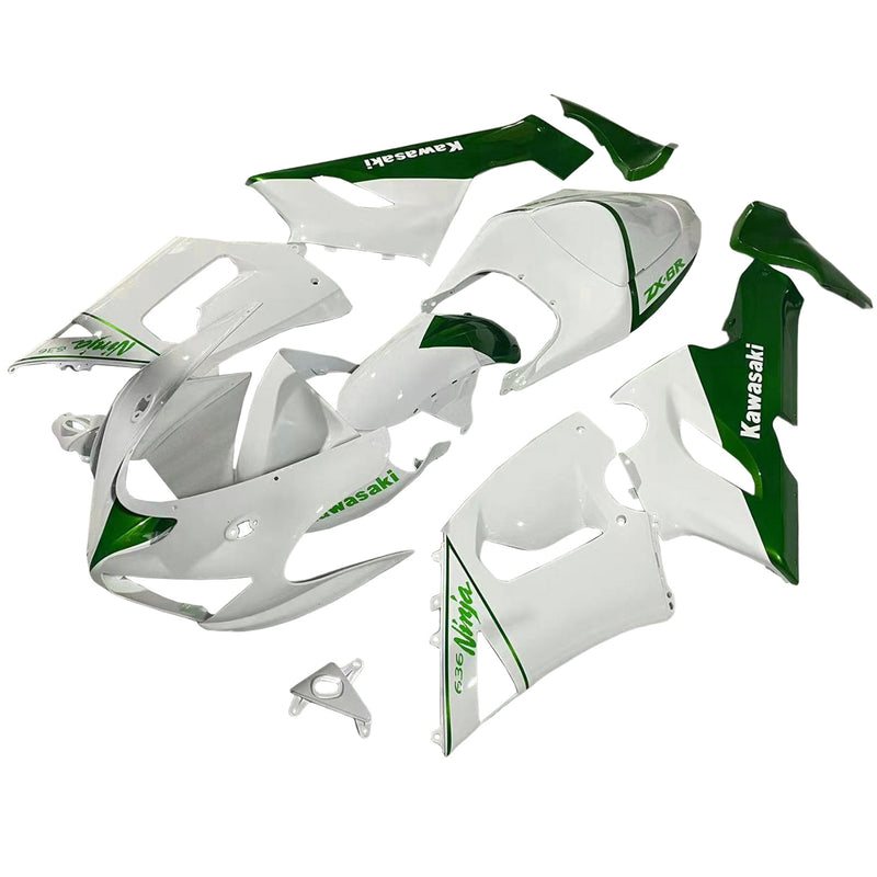 Amotopart Kawasaki ZX6R 636 2005-2006 Fairing Kit Bodywork Plastic ABS