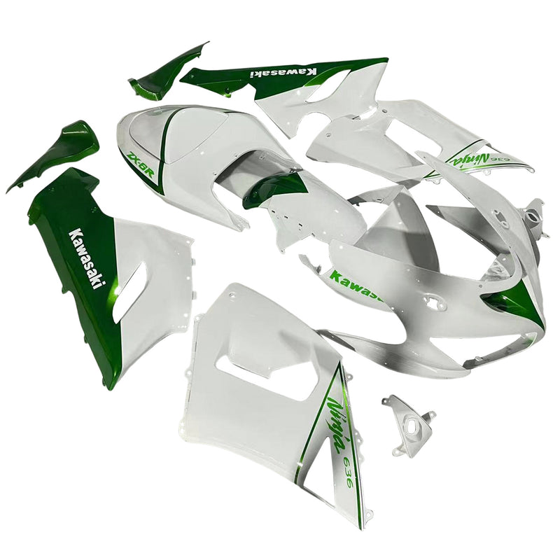 Amotopart Kawasaki ZX6R 636 2005-2006 Fairing Kit Bodywork Plastic ABS