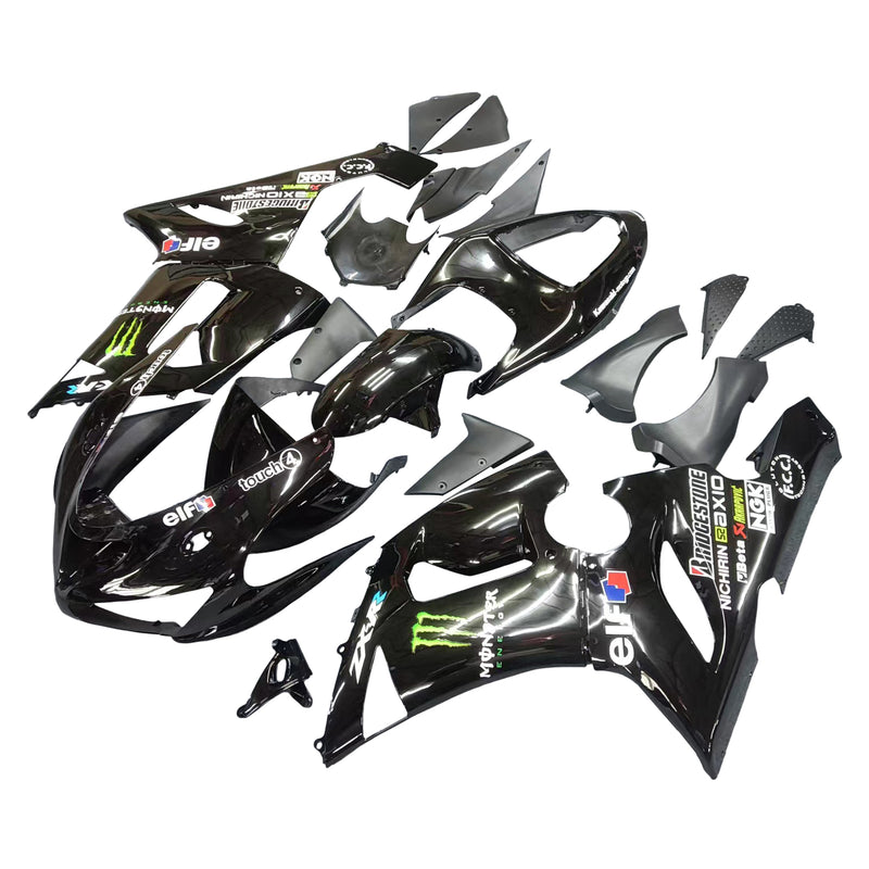 Amotopart Kawasaki ZX6R 636 2005-2006 Fairing Kit Bodywork Plastic ABS