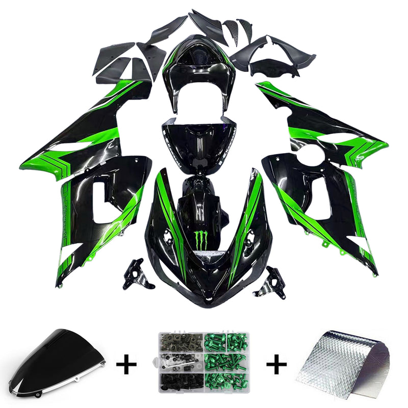 Amotopart Kawasaki ZX6R 636 2005-2006 Fairing Kit Bodywork Plastic ABS