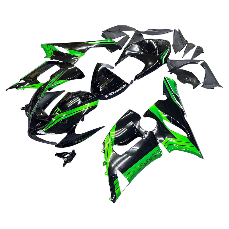 Amotopart Kawasaki ZX6R 636 2005-2006 Fairing Kit Bodywork Plastic ABS