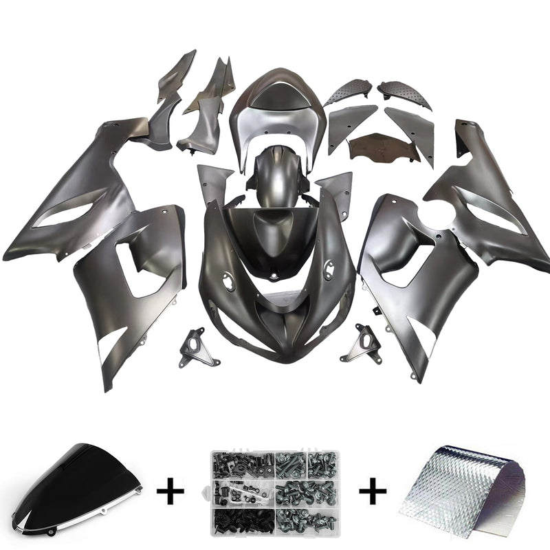 Amotopart Kawasaki ZX6R 636 2005-2006 Fairing Kit Bodywork Plastic ABS