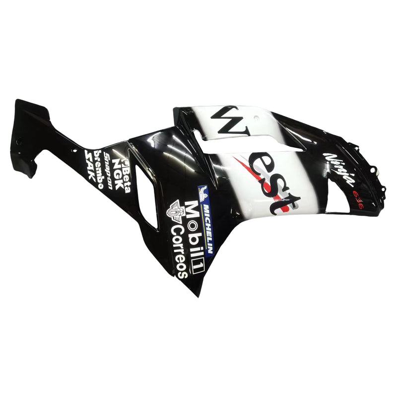 Fairings 2007-2008 Kawasaki ZX6R ZX636 Black White West Ninja  Generic