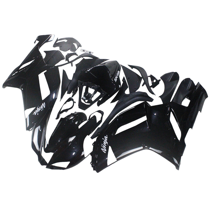 Fairings 2007-2008 Kawasaki ZX6R ZX636 Black Ninja Racing Generic