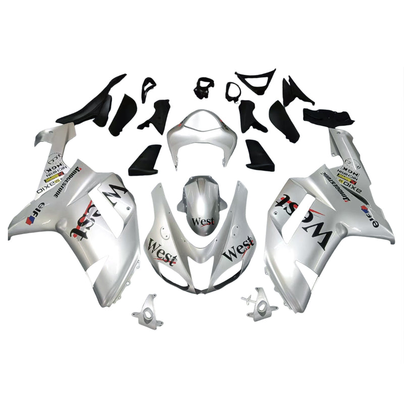 Amotopart Kawasaki ZX6R 636 2007-2008 Fairing Kit Bodywork Plastic ABS