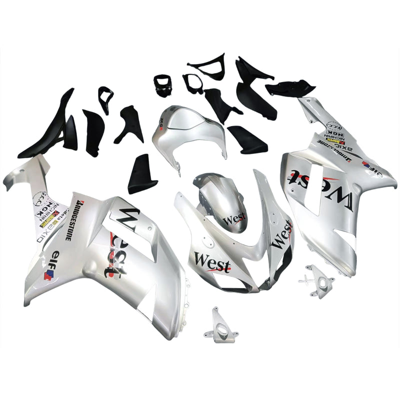 Amotopart Kawasaki ZX6R 636 2007-2008 Fairing Kit Bodywork Plastic ABS