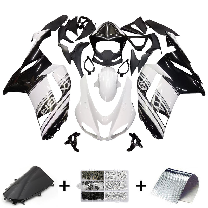 Amotopart Kawasaki ZX6R 636 2007-2008 Fairing Kit Bodywork Plastic ABS