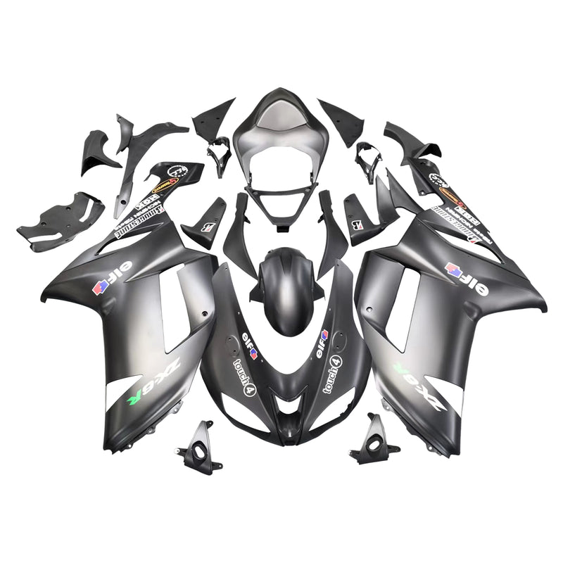 Amotopart Kawasaki ZX6R 636 2007-2008 Fairing Kit Bodywork Plastic ABS