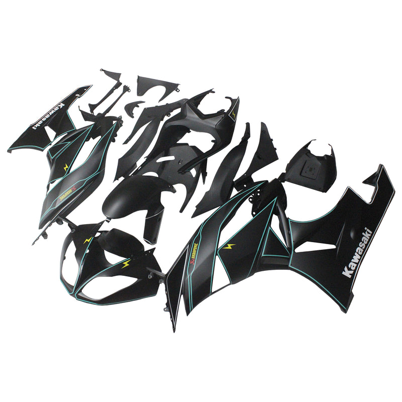 Amotopart Kawasaki ZX6R 636 2009-2012 Fairing Kit Bodywork Plastic ABS