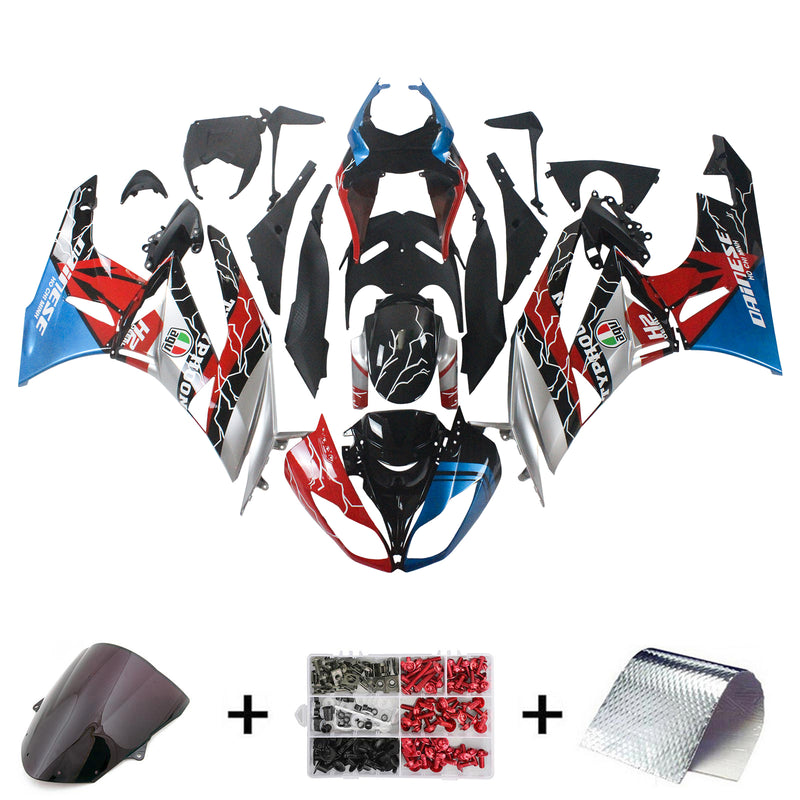 Amotopart Kawasaki ZX6R 636 2009-2012 Fairing Kit Bodywork Plastic ABS