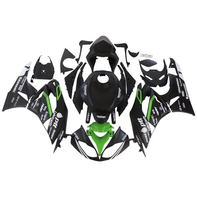 Amotopart Kawasaki ZX6R 636 2009-2012 Fairing Kit Bodywork Plastic ABS