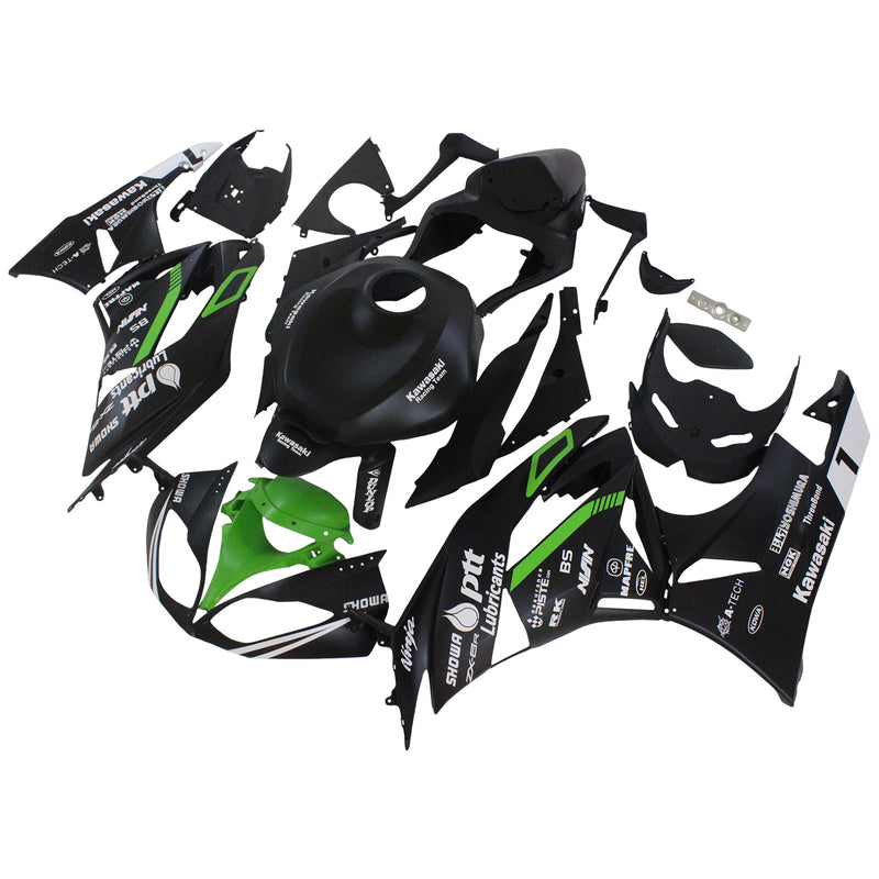 Amotopart Kawasaki ZX6R 636 2009-2012 Fairing Kit Bodywork Plastic ABS