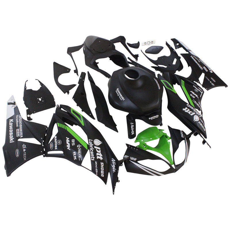 Amotopart Kawasaki ZX6R 636 2009-2012 Fairing Kit Bodywork Plastic ABS