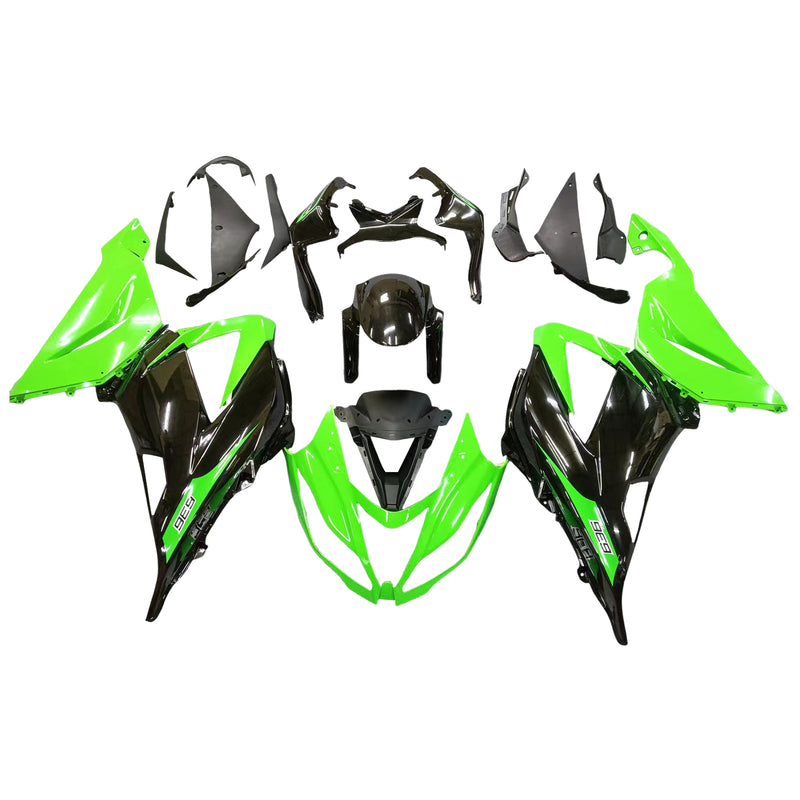 Fairings 2013-2018 Plastics Kawasaki ZX6R 636 Green Black Ninja  Generic