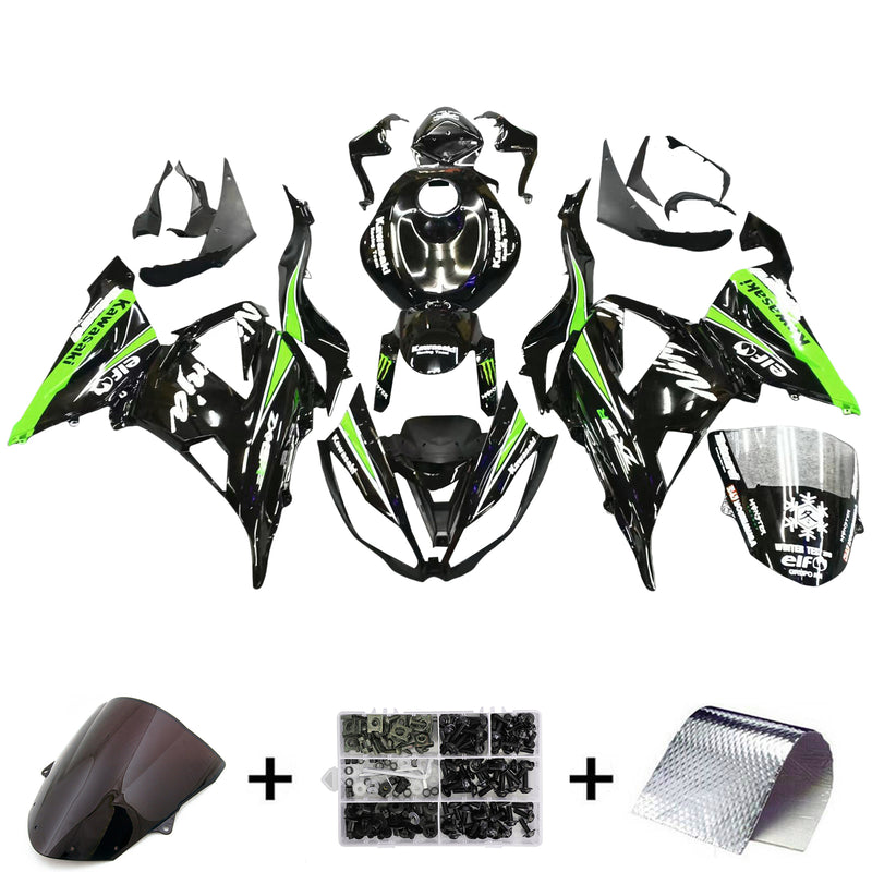 Amotopart Kawasaki ZX6R 636 2013-2018 Fairing Kit Bodywork Plastic ABS