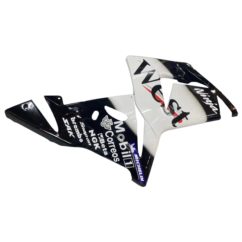 Fairings 2004-2005 Kawasaki ZX 10R Black White West Ninja  Generic