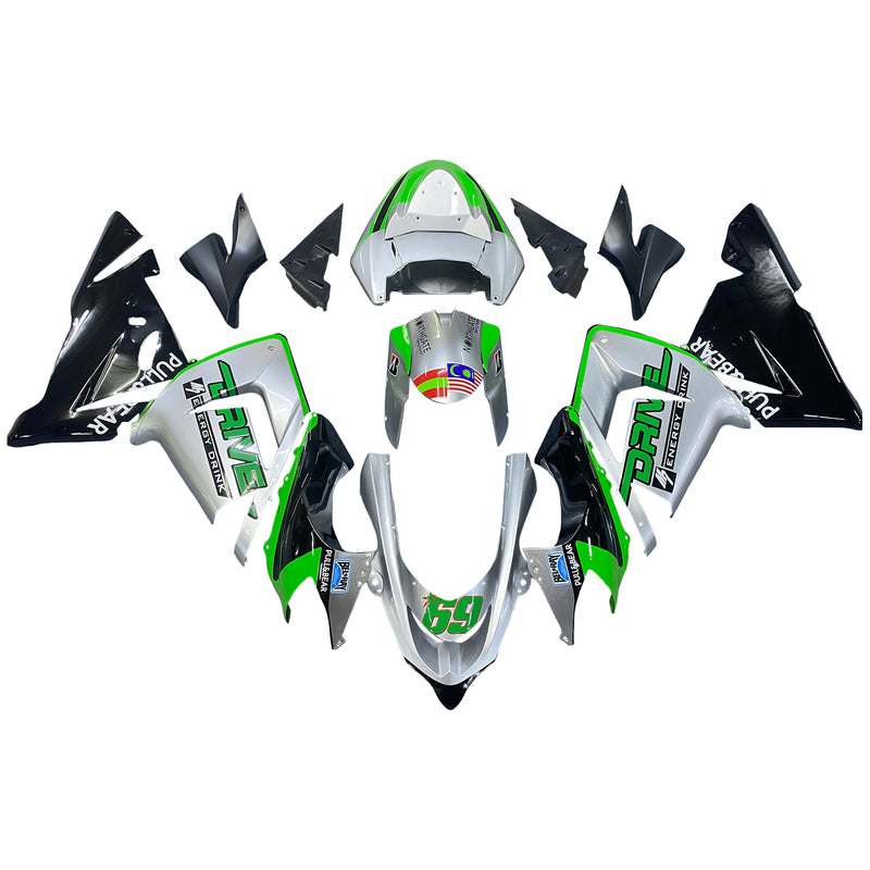 Amotopart Kawasaki ZX10R 2004-2005 Fairing Kit Bodywork Plastic ABS