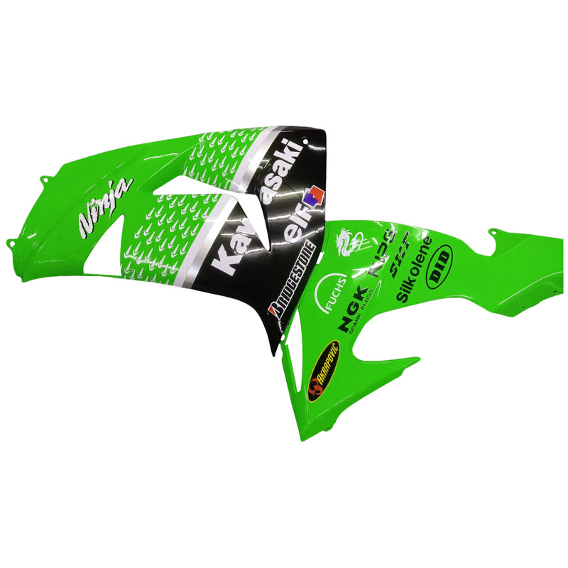 Fairings 2006-2007 Kawasaki ZX 10R Green Black No.56 Nakano Racing Generic