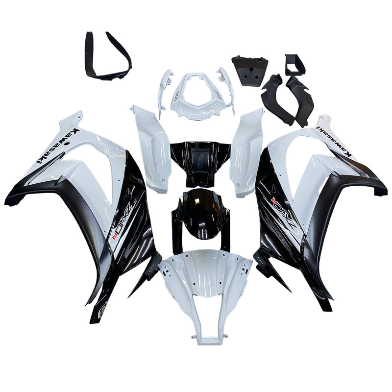 Fairings 2011-2015 Plastics Kawasaki ZX10R Ninja White ZX10R Racing Generic