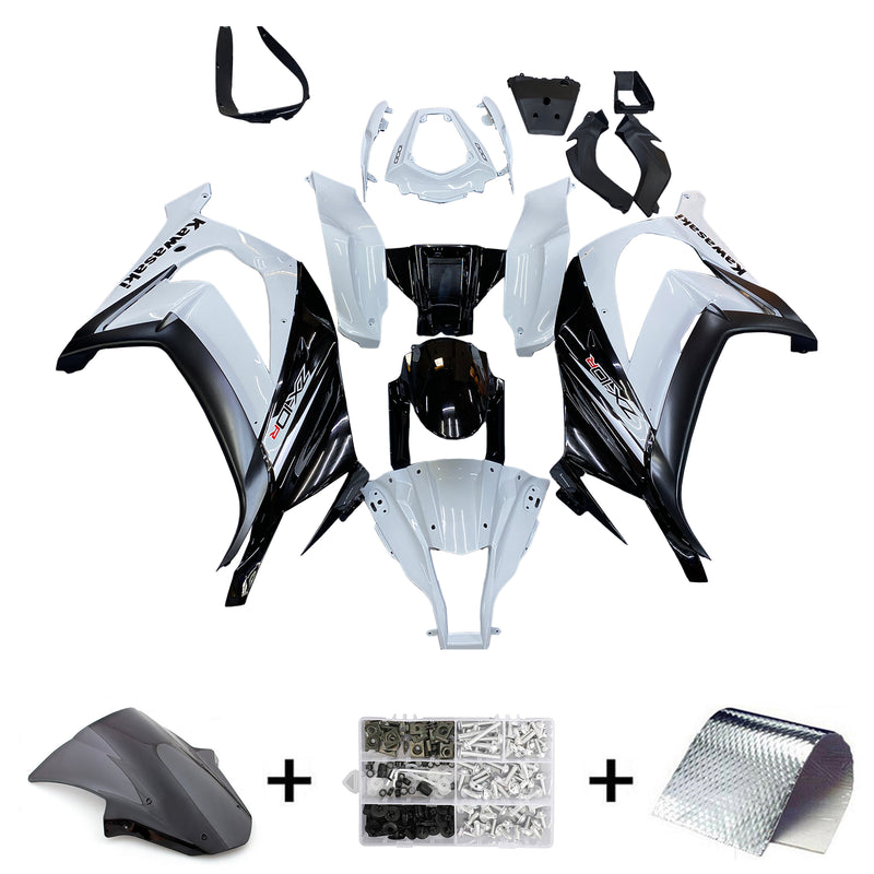 Fairings 2011-2015 Plastics Kawasaki ZX10R Ninja White ZX10R  Generic