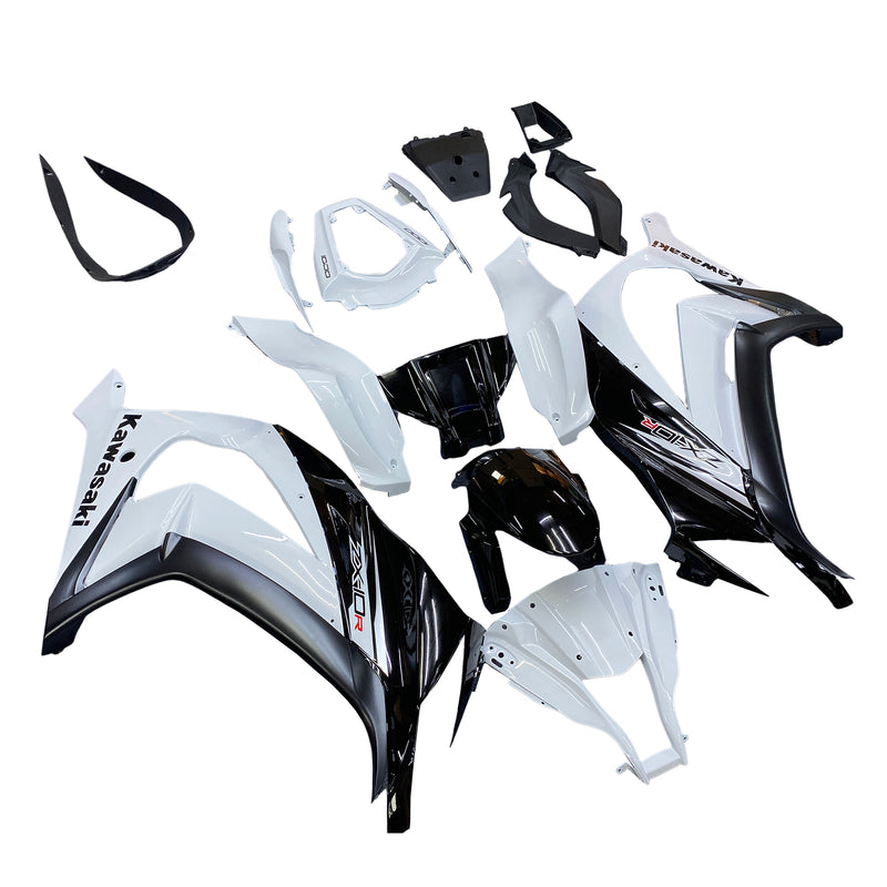 Fairings 2011-2015 Plastics Kawasaki ZX10R Ninja White ZX10R  Generic