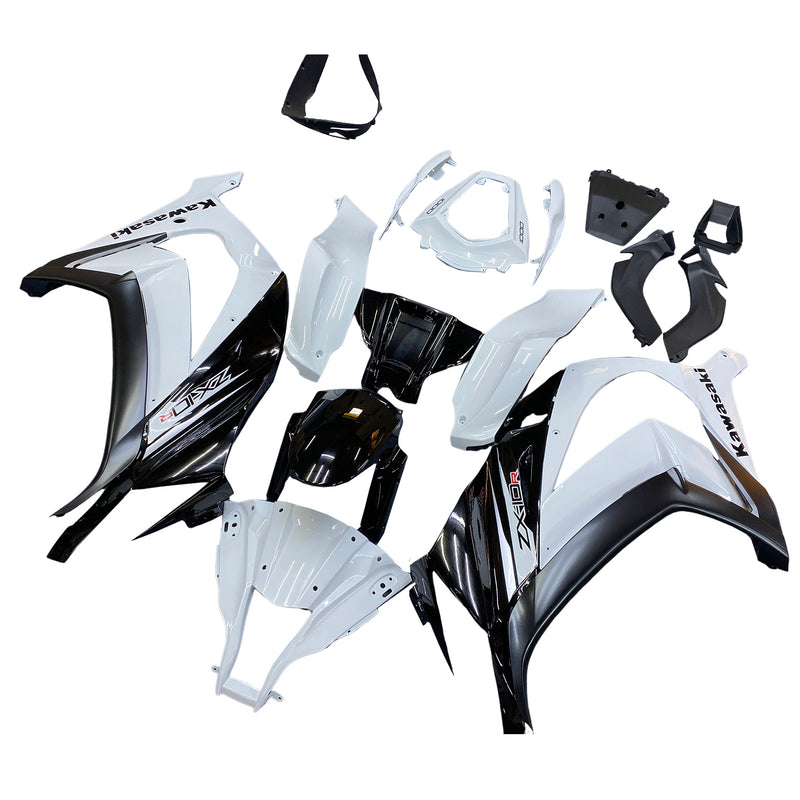 Fairings 2011-2015 Plastics Kawasaki ZX10R Ninja White ZX10R Racing Generic