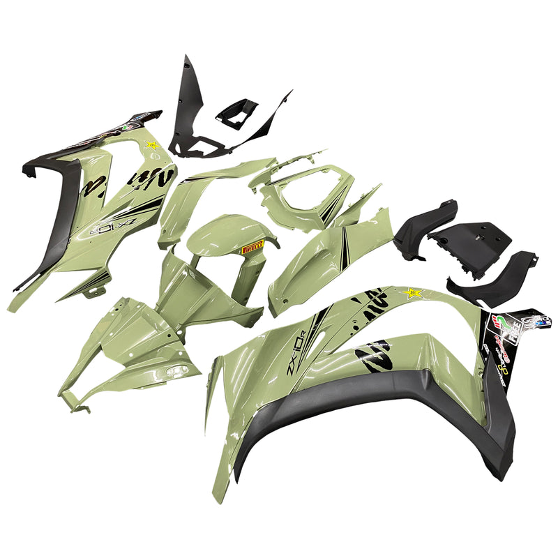 Amotopart Kawasaki ZX10R 2011-2015 Fairing Kit Bodywork Plastic ABS