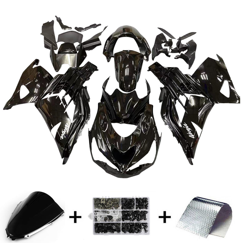 Fairings Plastics 2012-2022 Kawasaki ZX14R Ninja Black  Generic