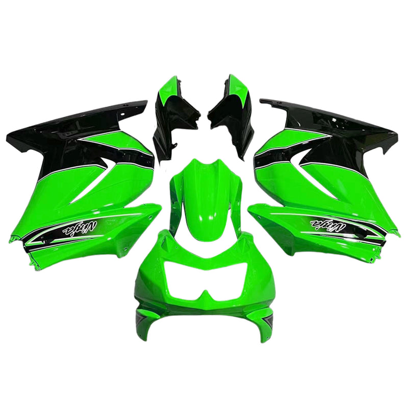 Fairings 2008-2012 Kawasaki ZX250R EX250 Green Black Ninja ZX250  Generic