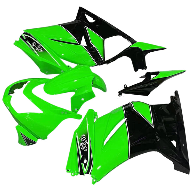 Fairings 2008-2012 Kawasaki ZX250R EX250 Green Black Ninja ZX250  Generic