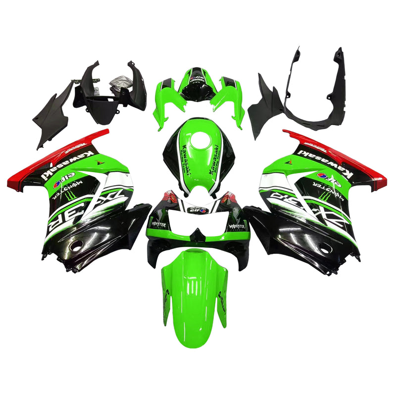 Amotopart Kawasaki EX250 Ninja250R 2008-2012 Fairing Kit Bodywork Plastic ABS