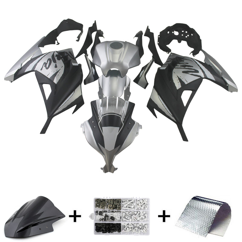 Amotopart Kawasaki EX300/Ninja300 2013-2017 Fairing Kit Bodywork Plastic ABS