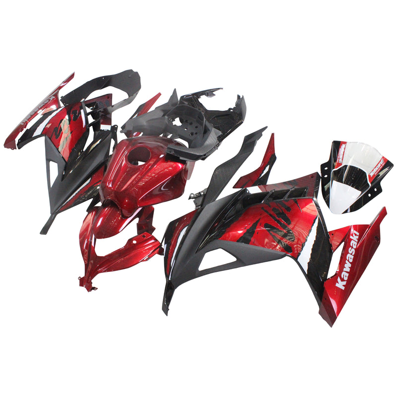 Amotopart Kawasaki EX300/Ninja300 2013-2017 Fairing Kit Bodywork Plastic ABS