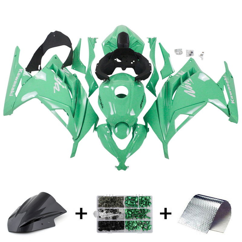 Amotopart Kawasaki EX300/Ninja300 2013-2017 Fairing Kit Bodywork Plastic ABS